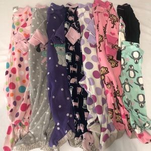 Baby Girls 12 Months Sleeper/Pajama Lot